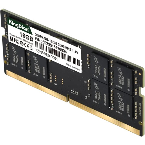ОЗУ KingDian DDR5-NB-16GB-56-46, DDR5 SO-DIMM 16Gb, 5600Mhz,CL46