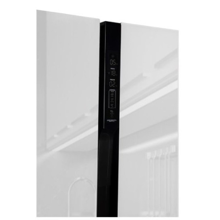 Холодильник Hyundai CS6073FV белое стекло