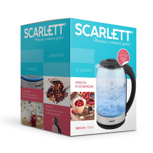 Электрочайник Scarlett SC-EK27G10 сталь