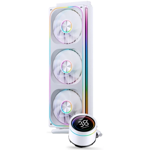 СВО JONSBO TH-360 White LGA 1700/1200/115X/AM5/AM4 (TDP 300W, ARGB Fan and Pump, PWM, Triple Fan 120mm, белый) Ret