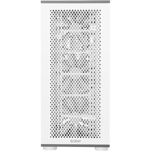 Корпус PcCooler ME200 Mesh WH, без БП, Full Tower, White, TG, SPCC, 3x120mm ARGB E-ATX, ATX, mITX 180/380/220mm 4x2.5", 2x3.5", 7+3xPCI 1