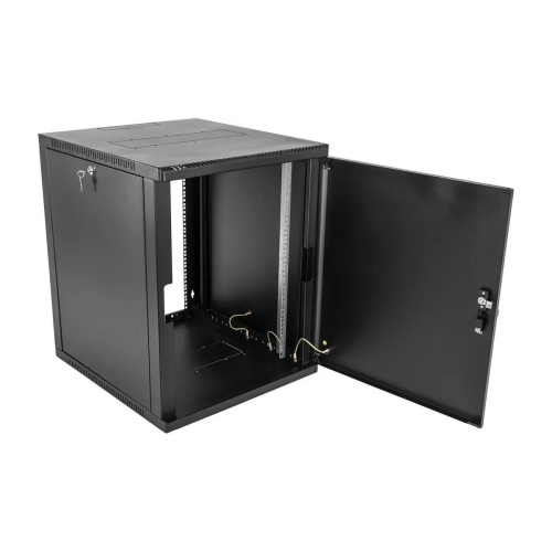 Шкаф коммутационный ЦМО ШРН-9.650.1-9005 настенный 9U 600x658мм черный