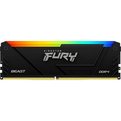 ОЗУ Kingston Fury Beast Black RGB XMP KF432C16BB2A/8 8GB DDR4 3200MHz DIMM CL16 1.35V 288-pin Non-ECC