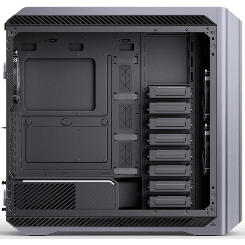 Корпус JONSBO D500 Silver без БП, боковая панель из закал. стекла, ARGB LED-strips, mini-ITX, micro-ATX, ATX, EATX, серебрянный