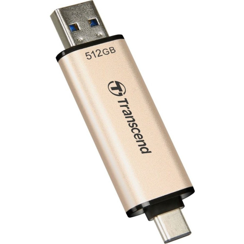 USB-флешка Transcend 512Gb Jetflash 930С TS512GJF930C USB3.0 золотистый/черный