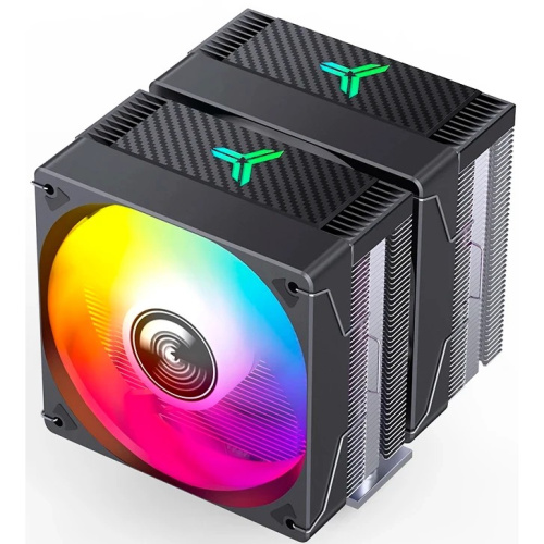 Кулер JONSBO CR-3000E ARGB Black LGA1851/1700/1200/115X/AM5/AM4 (TDP 260W, PWM, 2 x 120mm ARGB LED Fan, 6 тепловых трубок, 4-pin) Retail