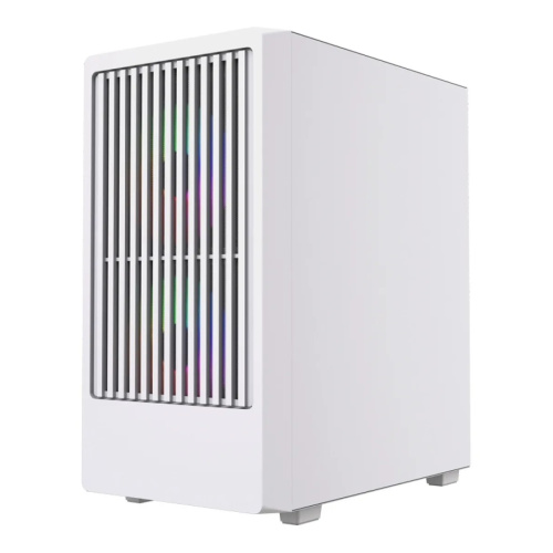 Корпус Powercase Mistral SM07 ARGB (CMMSM07W-A3), Tempered Glass, 3x120mm ARGB PWM fans, белый, mATX
