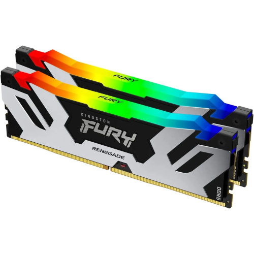 ОЗУ Kingston Fury Renegade XMP RGB KF564C32RSAK2-96 DDR5 2x48GB 6400MHz RTL Gaming PC5-51200 CL32 DIMM 288-pin 1.4В dual rank с радиатором Ret