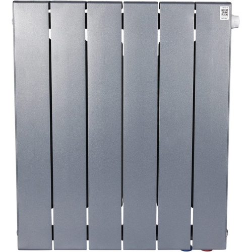 Биметаллический радиатор отопления Rifar Supremo Ventil SVR 500 нижнее правое подключение 6 секций титан