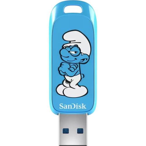 USB-флешка SanDisk Smurfs 64Gb (SDCZIS-064G-G46), USB3.2, синяя