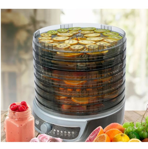 Сушилка для овощей 3в1 Великие Реки Волга-10 черно-серебристая