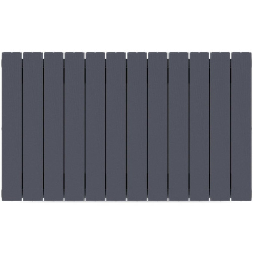 Биметаллический радиатор отопления Rifar Supremo 500 боковое подключение 12 секций титан