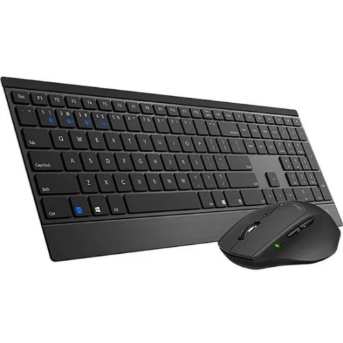 Клавиатура + мышь Rapoo 9500M (18892) клав. черный, мышь. черный USB беспроводная Bluetooth/Радио