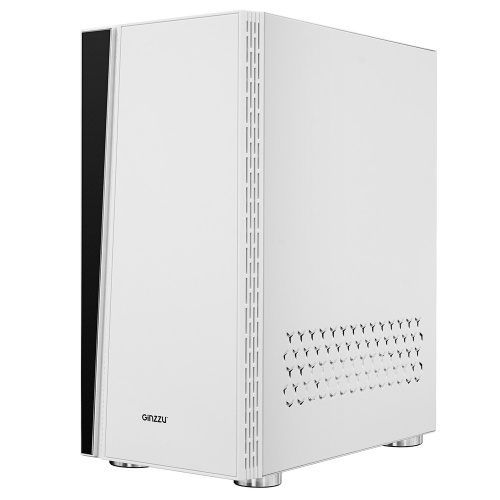 Корпус Ginzzu CL220 White FAN 12LED USB3.0 Window