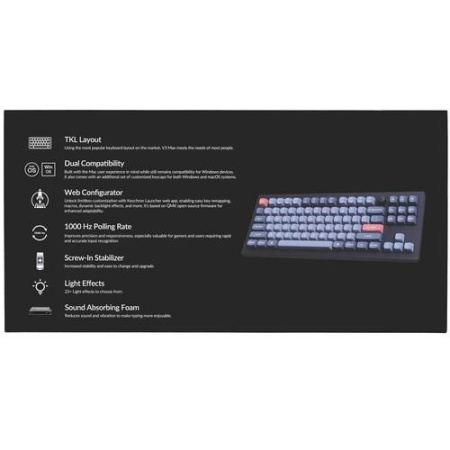 Клавиатура проводная + беспроводная Keychron V3 Max