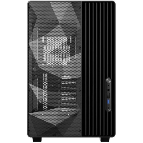 Корпус Powercase TX5 (CTX5AB-F0), TG, Type-C, No Fans, чёрный, ATX
