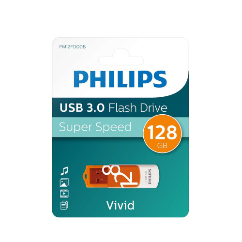 USB-флешка PHILIPS FM12FD00B/97 128GB Vivid3.0 128GB, USB 3.0
