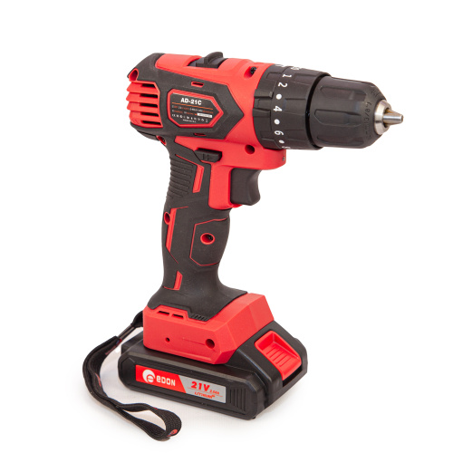 Дрель-шуруповерт EDON AD-21CBL черный/красный 28013