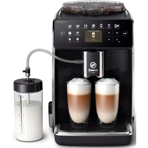 Кофемашина Saeco GranAroma SM6480/00 черный/серебристый