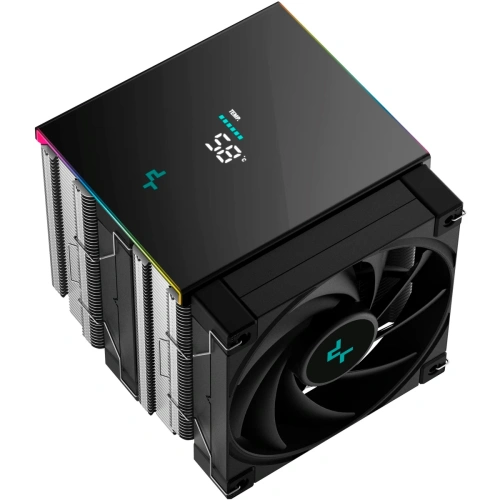 Кулер DEEPCOOL AK620 Digital SE LGA1851/1700/1200/115X/AM5/AM4 (TDP 260W, PWM, Dual Fan 120mm, 6 тепл. трубок, ARGB, черный) Ret