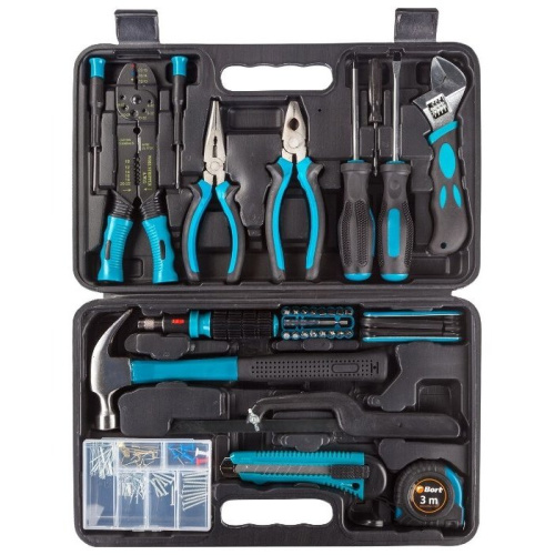 Набор инструментов Bort BTK-160 38 предметов (жесткий кейс)
