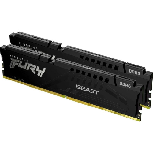ОЗУ Kingston Fury Beast Black KF556C36BBEK2-64 DDR5 2x32GB 5600MHz RTL Gaming PC5-44800 CL36 DIMM 288-pin 1.25В single rank с радиатором Ret