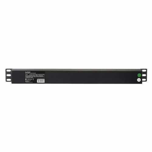 Блок розеток ExeGate ServerPro PDU-19H804 Al-8S-EU2.5CU-SW (EX280843RUS) 19", 1U, Алюминий, 8 Schuko, кабель с евровилкой VDE-250V-16A-3*1.5mm2