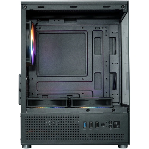 Корпус XASTRA Q300M 3FRGB Black (Q300M-3FC12F) mATX/Aquarium/Screewless/ 3x120mm FRGB FC fans