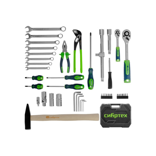 Набор инструментов СИБРТЕХ 13394, 76 предметов