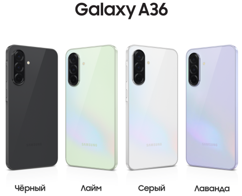 Смартфон Samsung Galaxy A36 8/128 Гб 5G Черный (A366E)