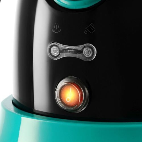 Пароочиститель напольный Kitfort КТ-9102-3 черный/бирюзовый