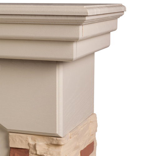 Портал каминный из МДФ RealFlame Neapolis белый дуб, под очаги (Majestic, Fobos, Eugene, 3D Olympic)