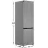 Холодильник с морозильником Hisense RB5P410SACE серебристый