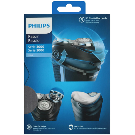 Электробритва Philips S3242/12 черный/серебристый