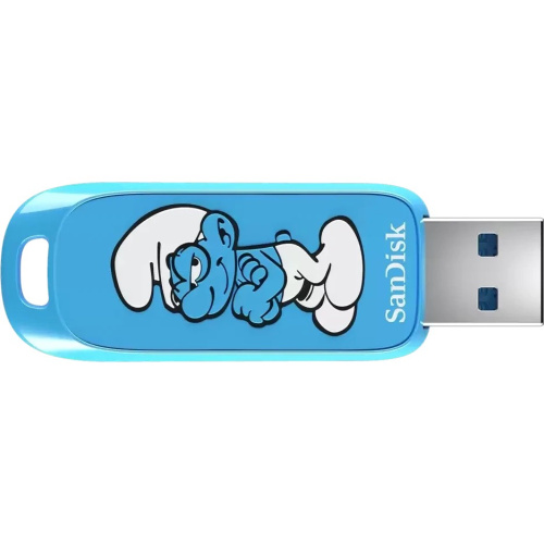 USB-флешка SanDisk Smurfs 64Gb (SDCZIS-064G-G46), USB3.2, синяя