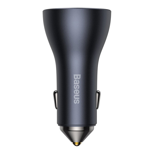 АЗУ Baseus CGJP010013 Golden Contactor Pro Triple Fast Charger Car Charger 65W U+C+C Dark Gray