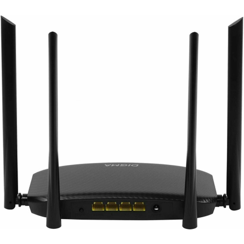 Роутер беспроводной Digma DWR-AC1202 AC1200 10/100/1000BASE-TX черный