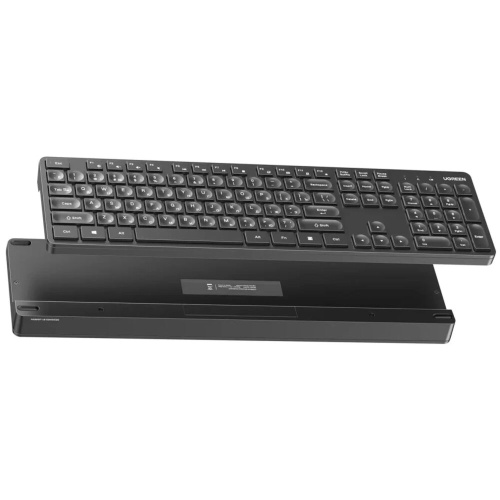 Комплект клавиатура и мышь UGREEN MK004 (35744) 2.4 GHz Wireless Keyboard 15219 and Wireless Mouse 90372 Set Black