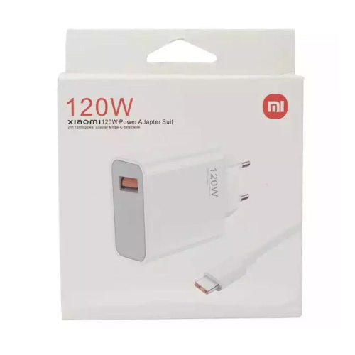 СЗУ Xiaomi 120W GaN 1 USB-A Charger set with cabel Type-C EU (MDY-13-EE)