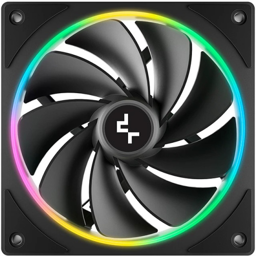 Вентилятор DEEPCOOL FL12R SE 3 IN 1 120x120x25мм Reverse (PWM, ARGB, черный, 400-1500об/мин) Color Box
