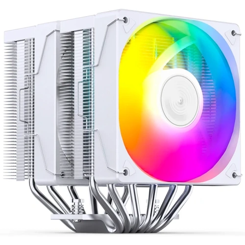 Кулер JONSBO CR-3000E ARGB White LGA1851/1700/1200/115X/AM5/AM4 (TDP 260W, PWM, 2 x 120mm ARGB LED Fan, 6 тепловых трубок, белый, 4-pin) Ret