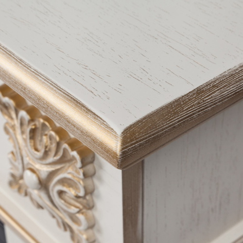 Электрокамин RealFlame Siena 50 WT белый дуб с золотой патиной с очагом Saphir 50