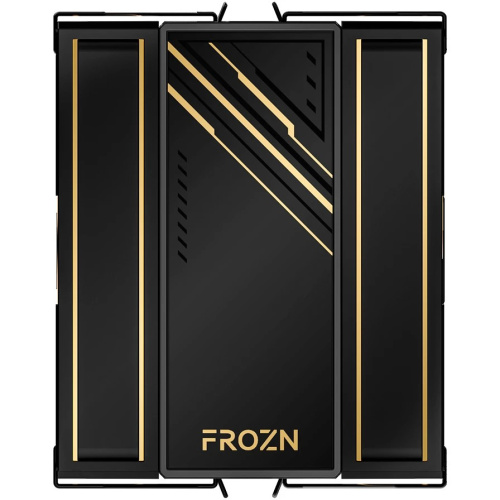 Кулер ID-COOLING Frozn A410 GDL LGA1700/1200/115X/AM5/AM4 (TDP 230W, PWM, 4 тепл.трубки прямого контакта, Dual Fan 120mm, черно-золотой) RET