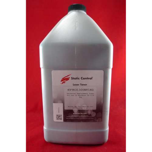 Тонер Static Control KYTK3130UNV1KG черный флакон 1000гр. для принтера Kyocera FS4100/4200/4300DN