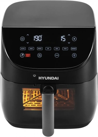 Аэрогриль Hyundai Hyf-9090 Сливочный/Черный