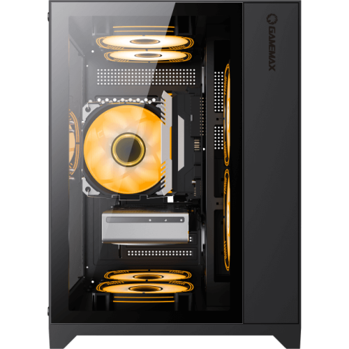 Корпус GameMax Infinity Mini Black без БП (Micro ATX, Черный, 1*USB 3.0, 2*USB 2.0, Зак. стекло)