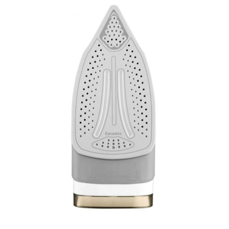 Утюг EUROSTEK EEI-2607 бежевый/белый