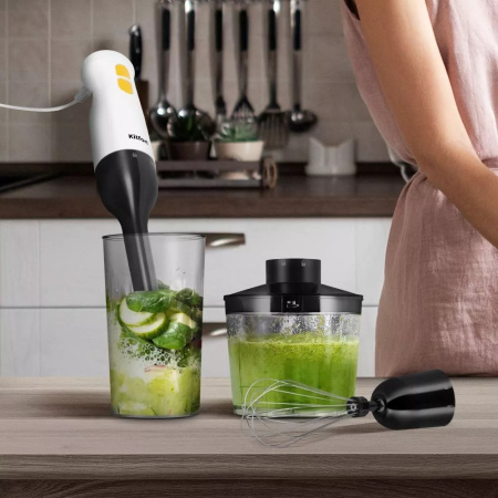 Блендер KitFort КТ-3511 белый/черный