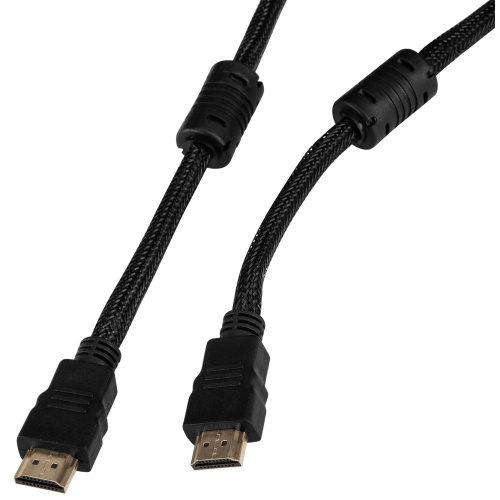 Кабель аудио-видео Buro HDMI (m)/HDMI (m) 5м. феррит.кольца Позолоченные контакты черный (BHP-HDMI-2.1-5G)