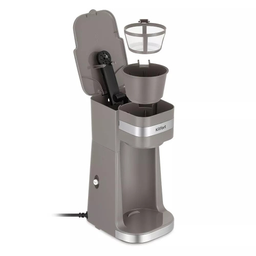 Кофеварка KitFort КТ-7316 коричневый/нерж